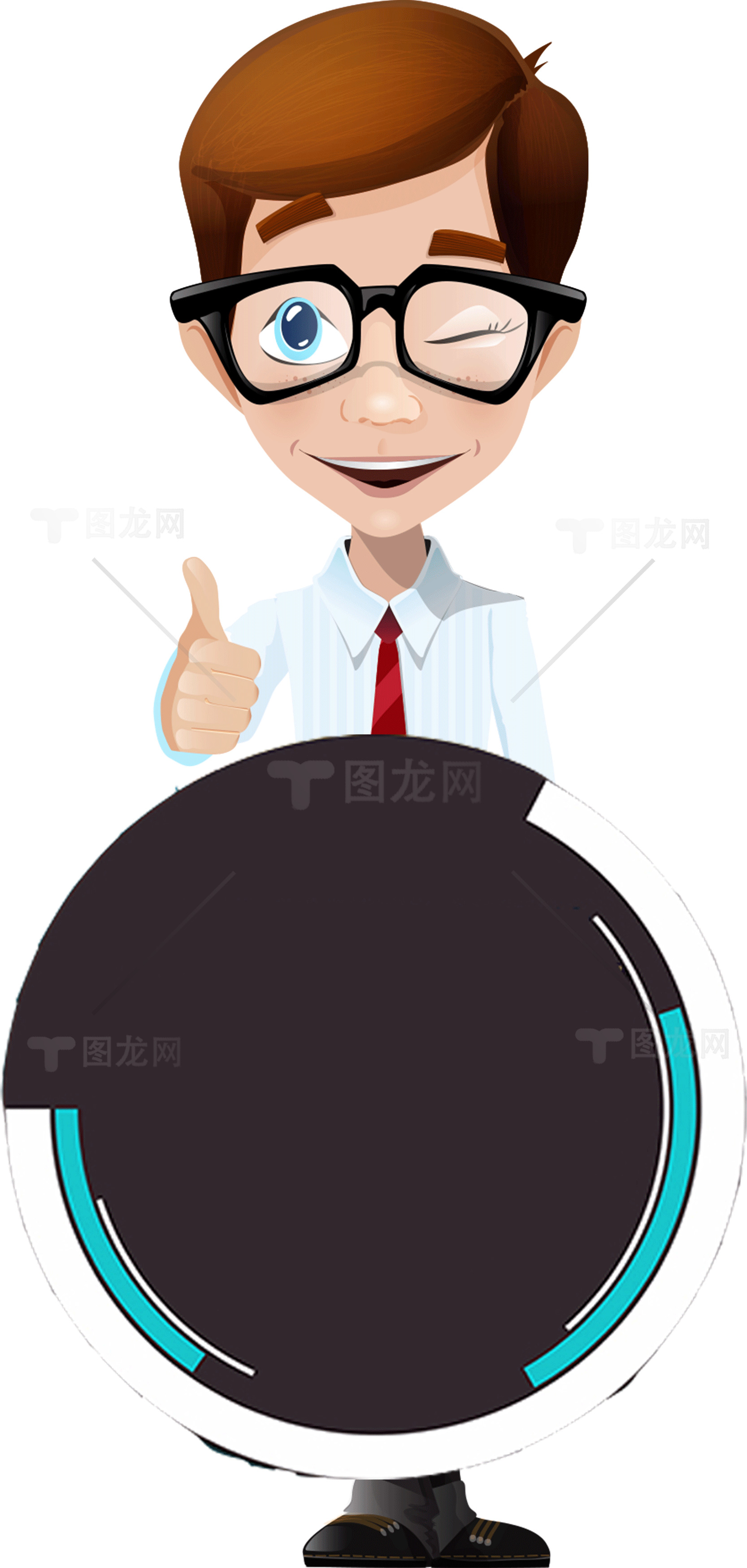 卡通商务人物插画设计素材