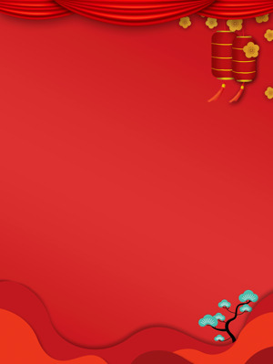 春节红色喜庆主题背景图片素材