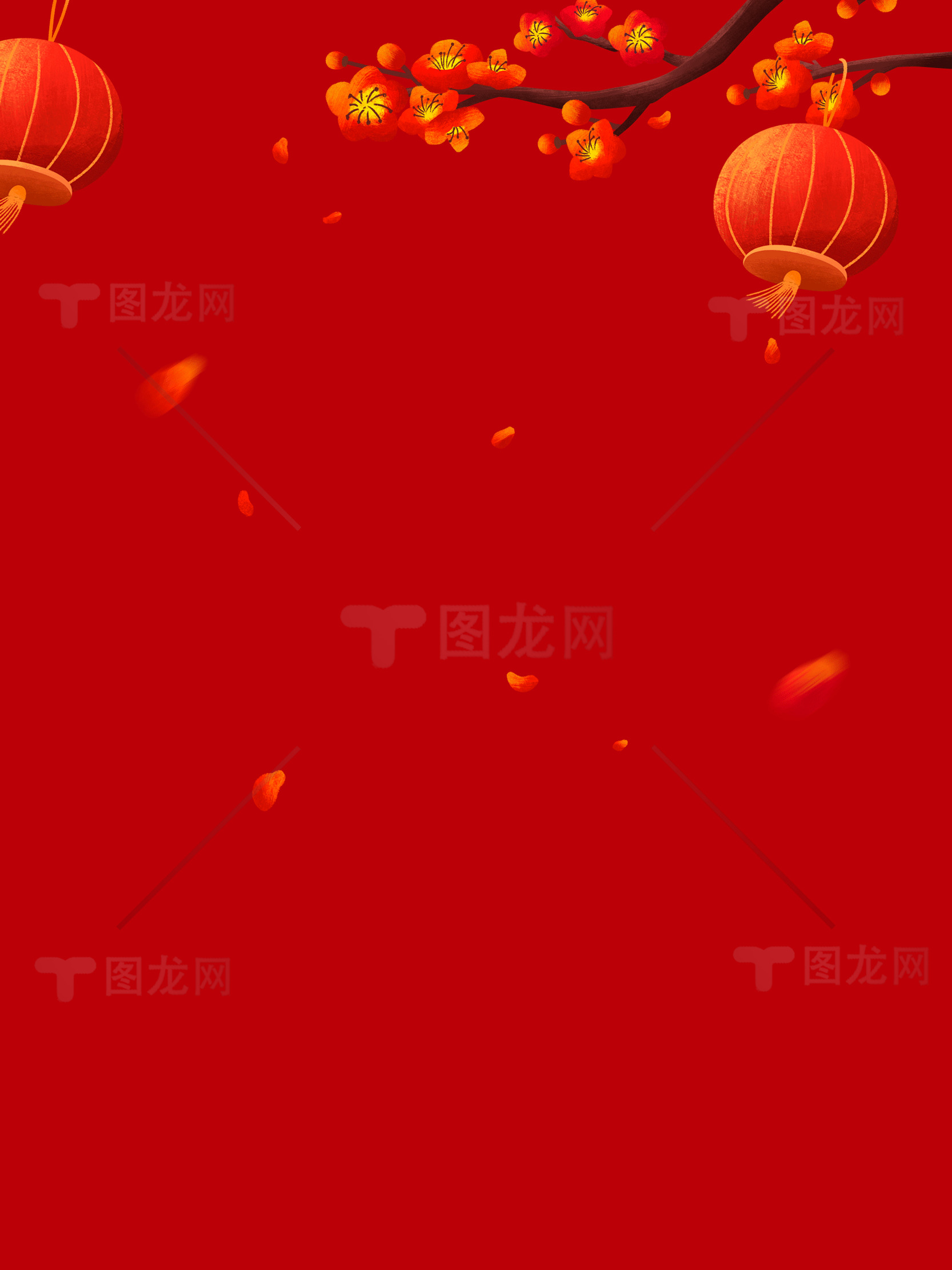 红色喜庆春节主题背景素材图片