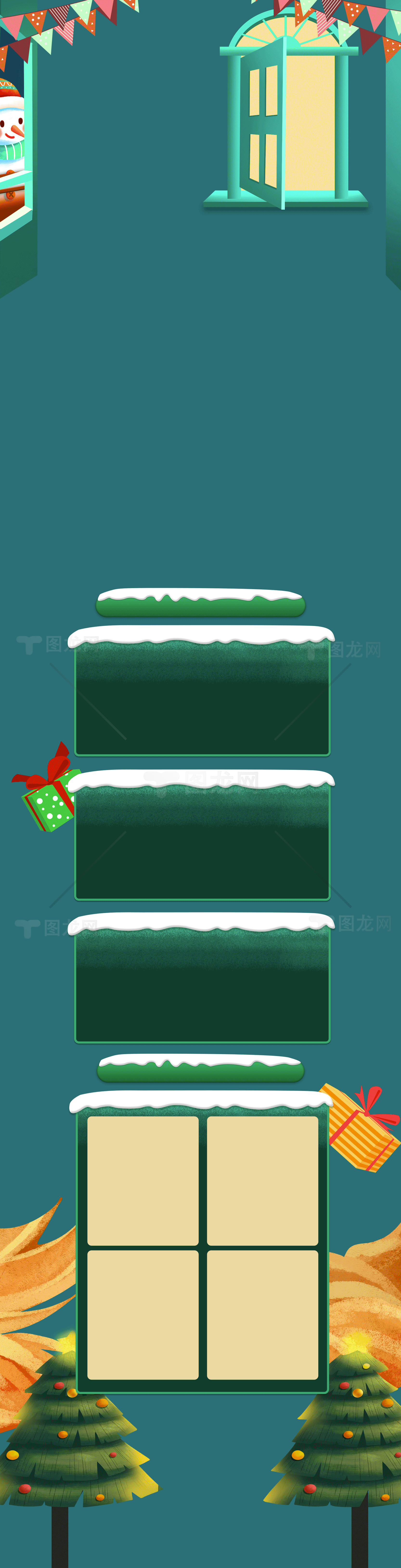 圣诞节主题装饰高清背景图素材