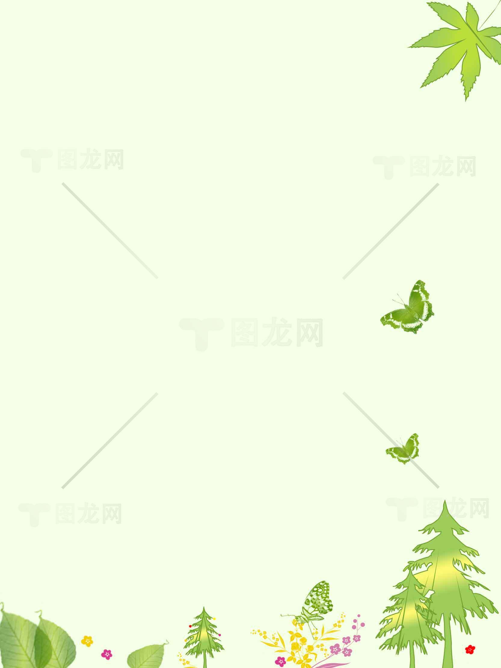 清新自然绿色背景图片素材