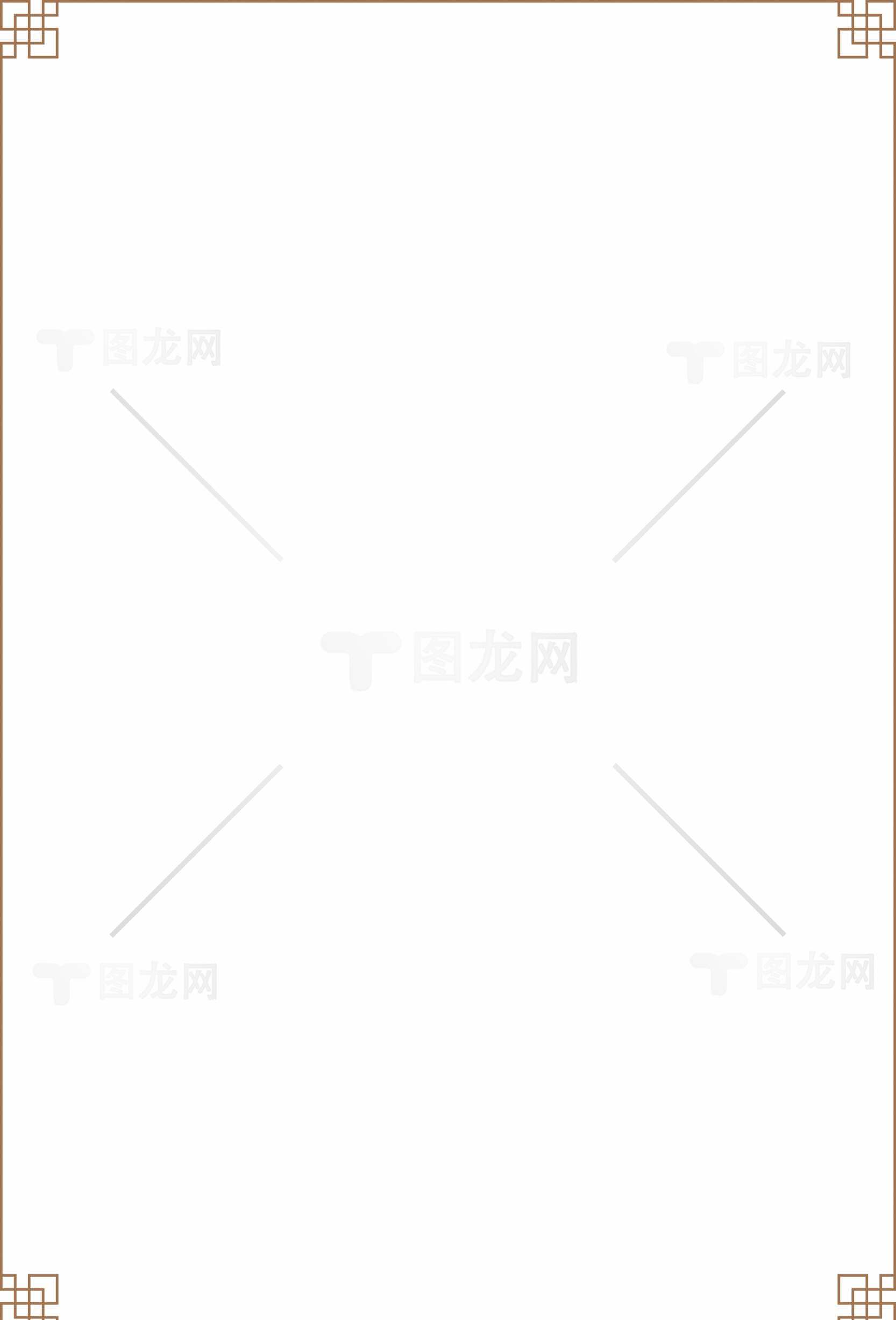 中式简约风格边框设计图片素材