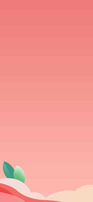 粉色渐变背景图片设计与自然元素