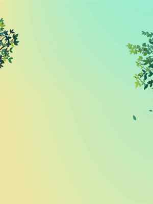 清新自然背景图片：绿色与黄色渐变设计