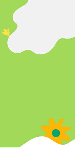 清新绿色背景插画设计