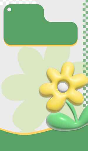 绿色与黄色花朵背景设计图片