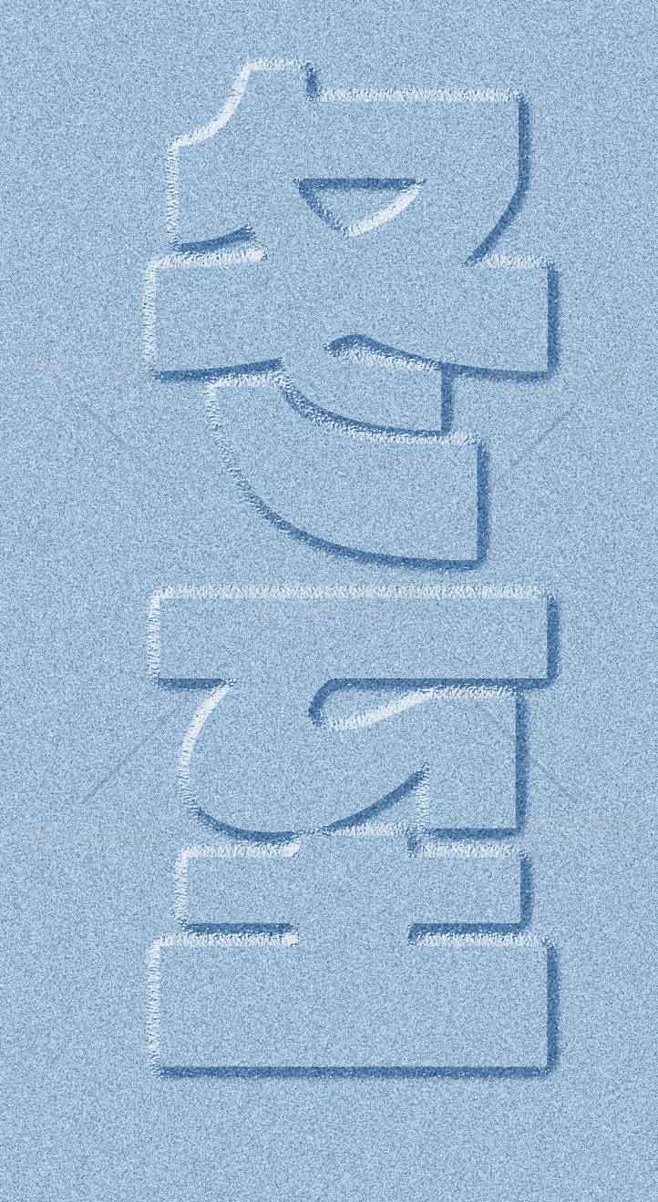 冬至蓝色立体文字纹理设计素材