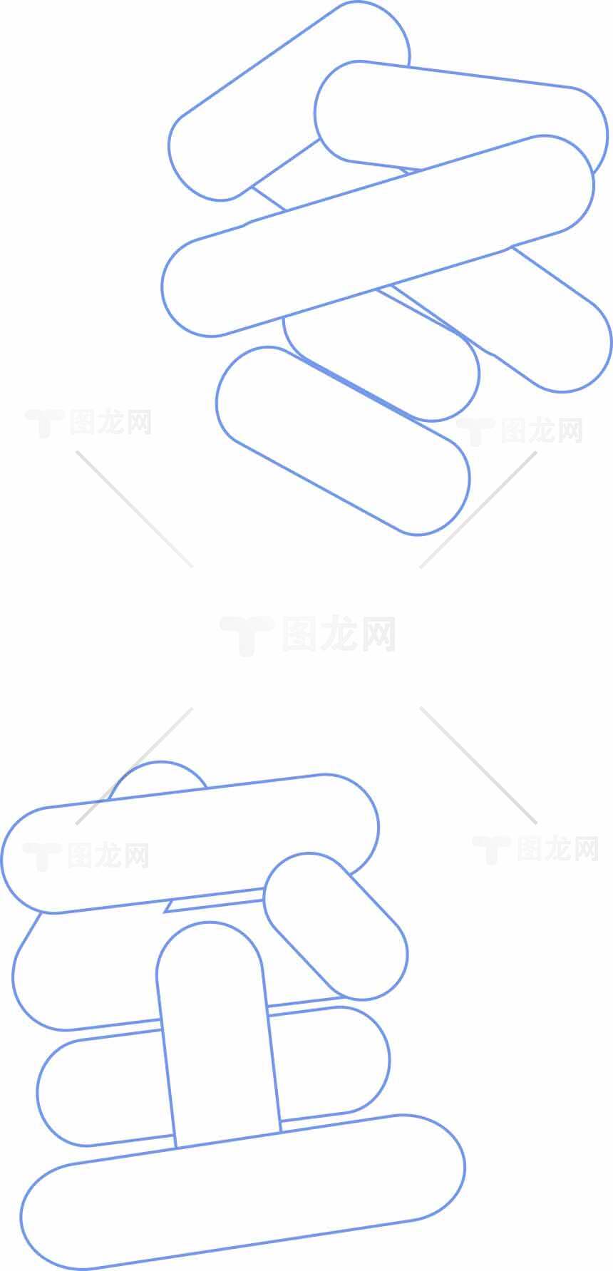 冬至简约线条设计灵感图素材