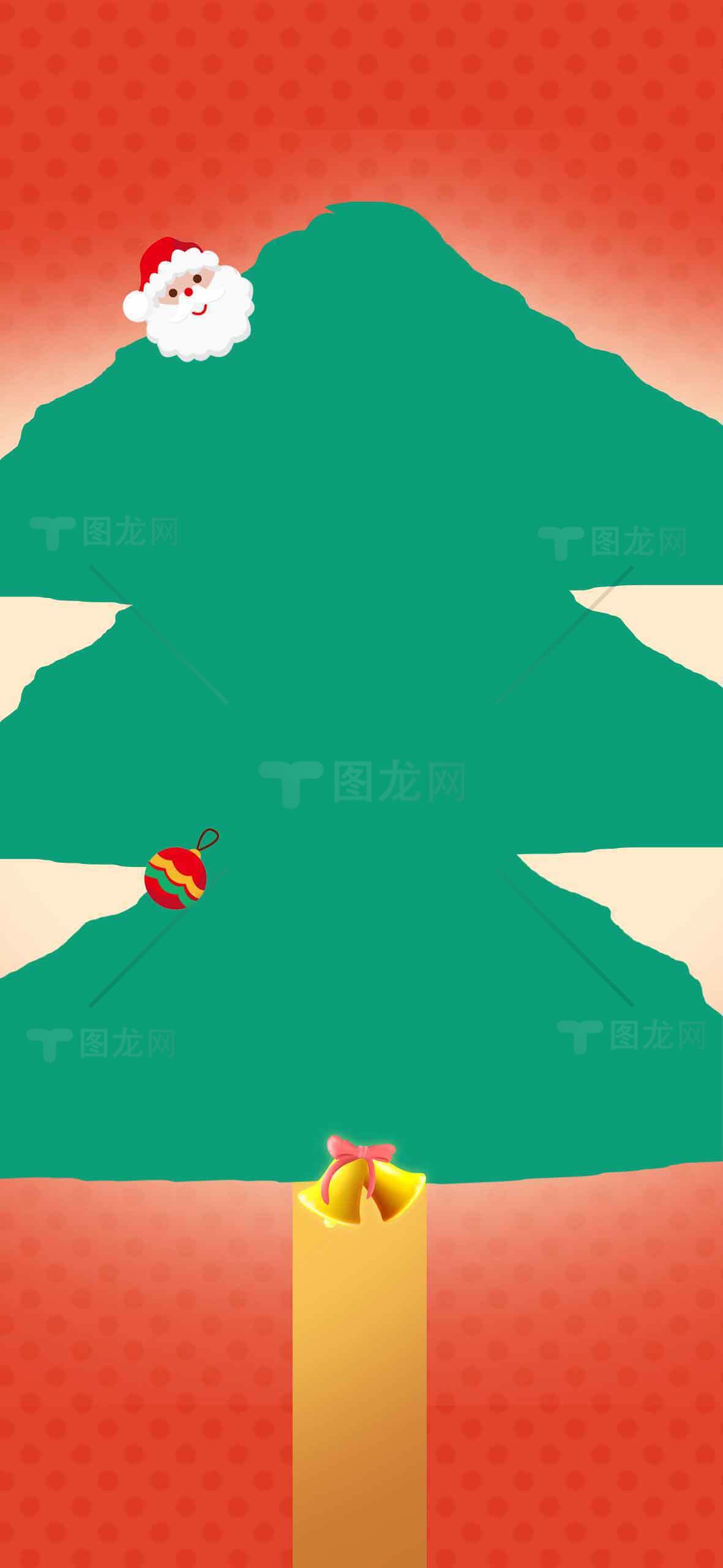 圣诞节创意树形贺卡设计图片素材