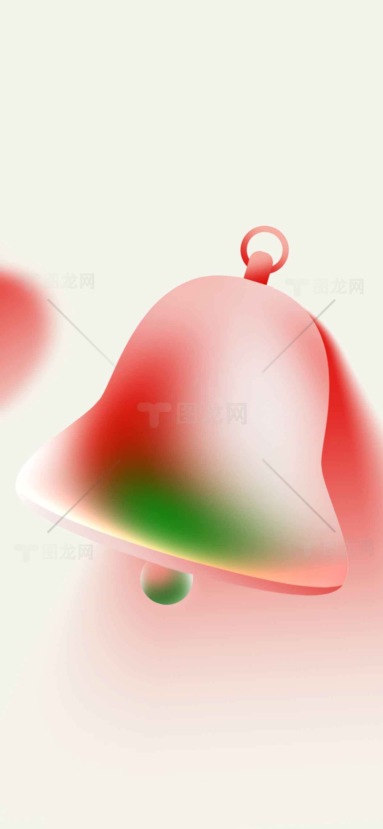 圣诞节彩铃插画设计素材