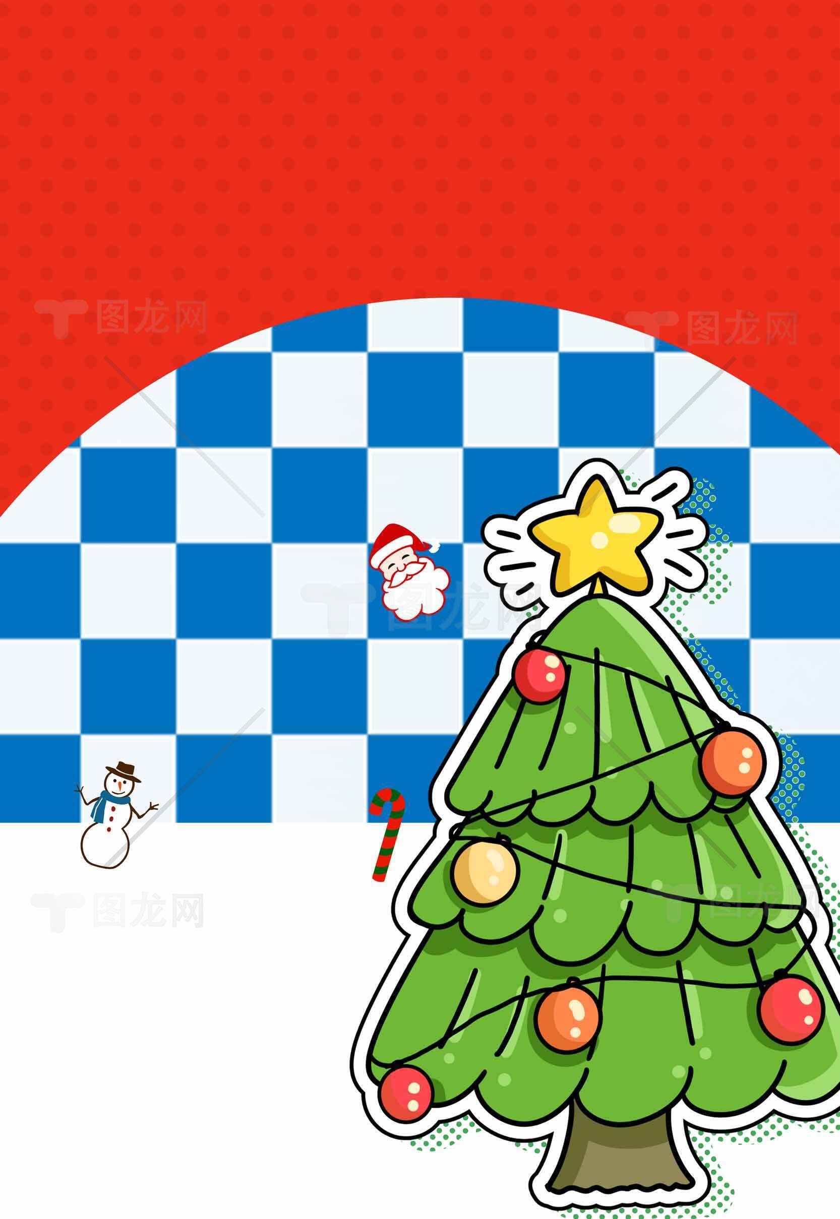圣诞节卡通风格装饰图片素材
