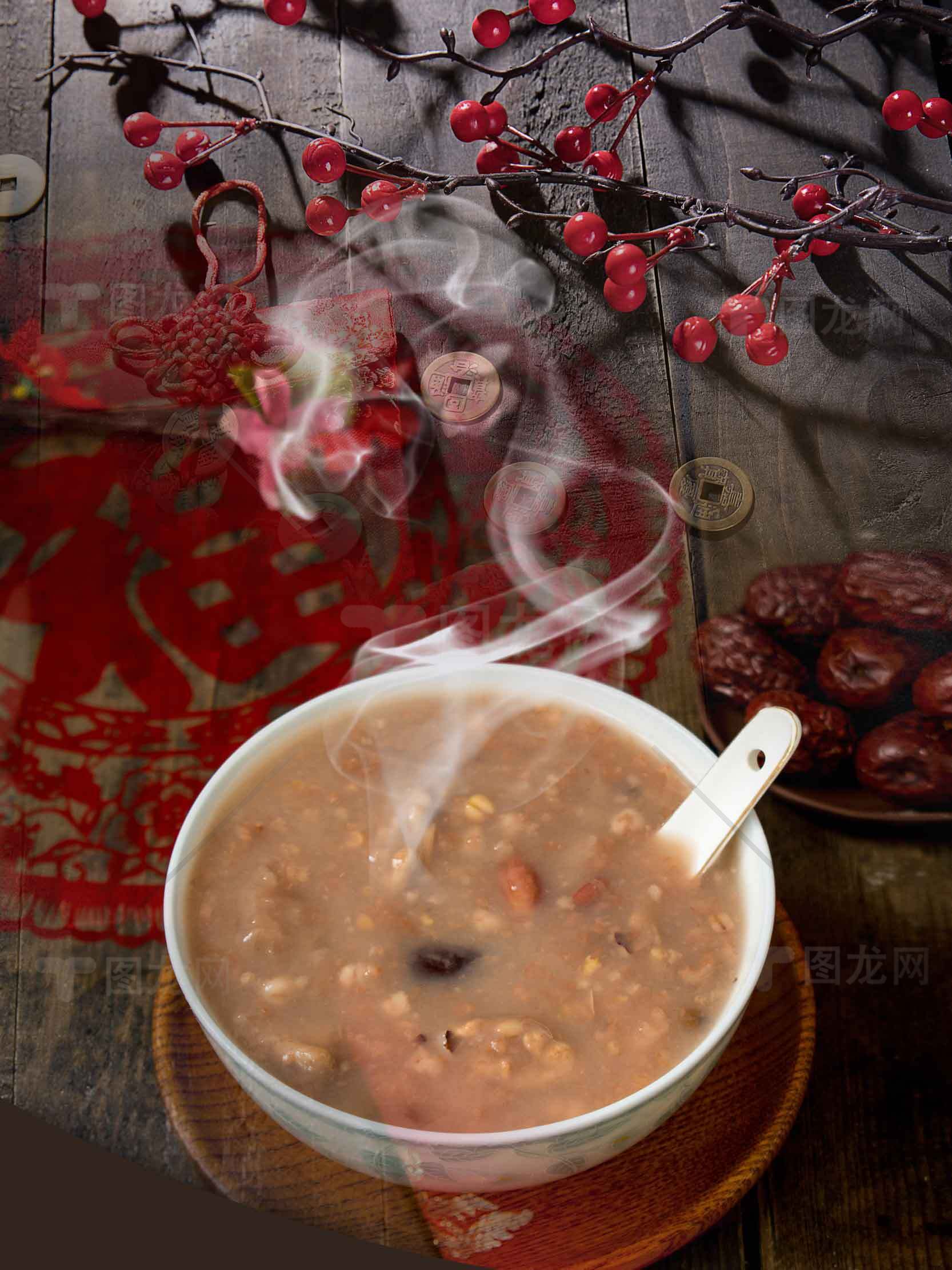 冬至传统美食腊八粥图片欣赏素材