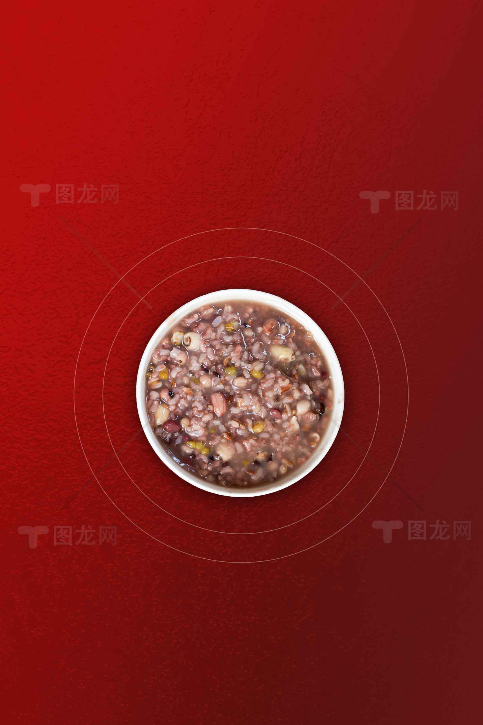 红豆粥美味营养早餐图片素材