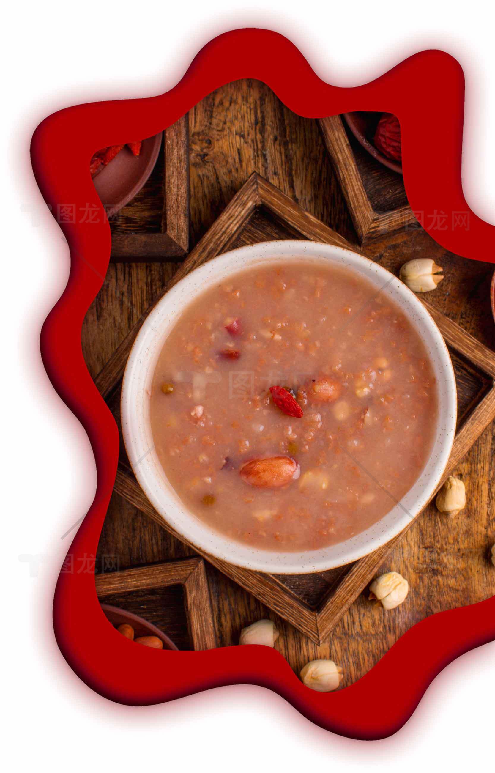 红豆杂粮粥美食图片 | 健康早餐推荐素材