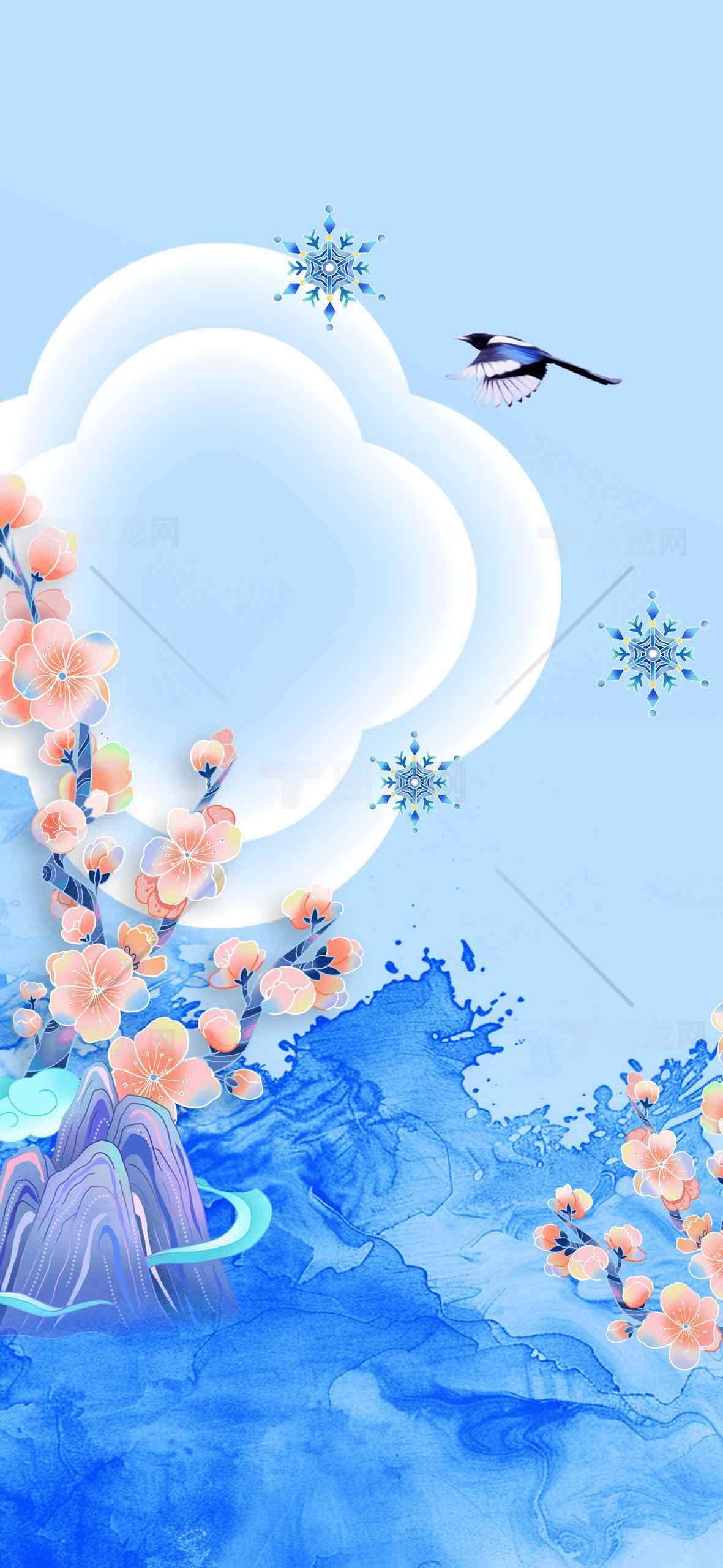 中国风水墨画唯美背景图片合集素材