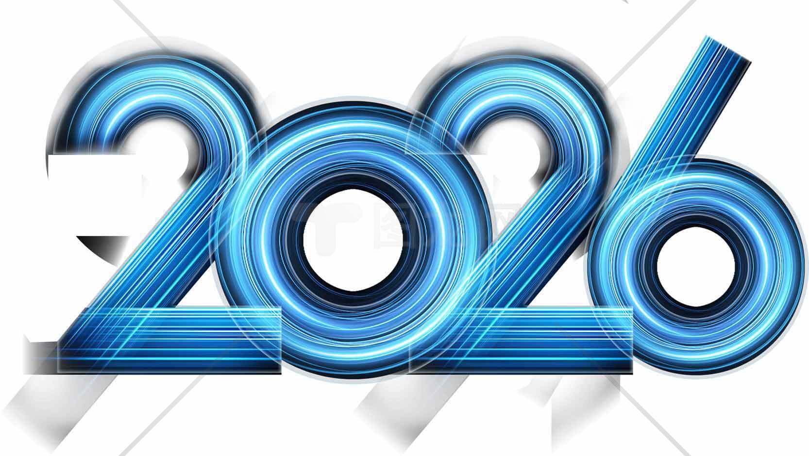 2026未来科技风格数字设计图片素材