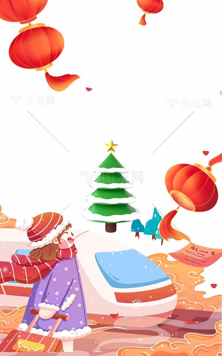 春节与冬季节日插画设计素材