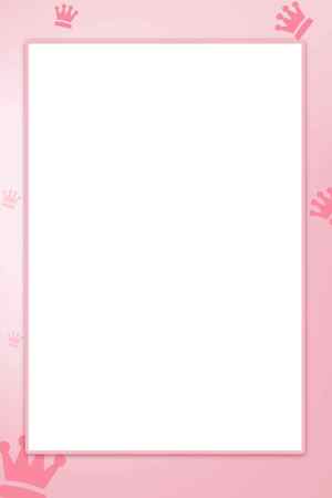 粉色公主风边框背景图片