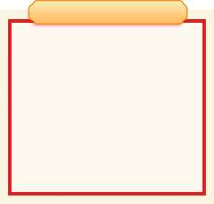 简约红色边框与橙色标题设计图片