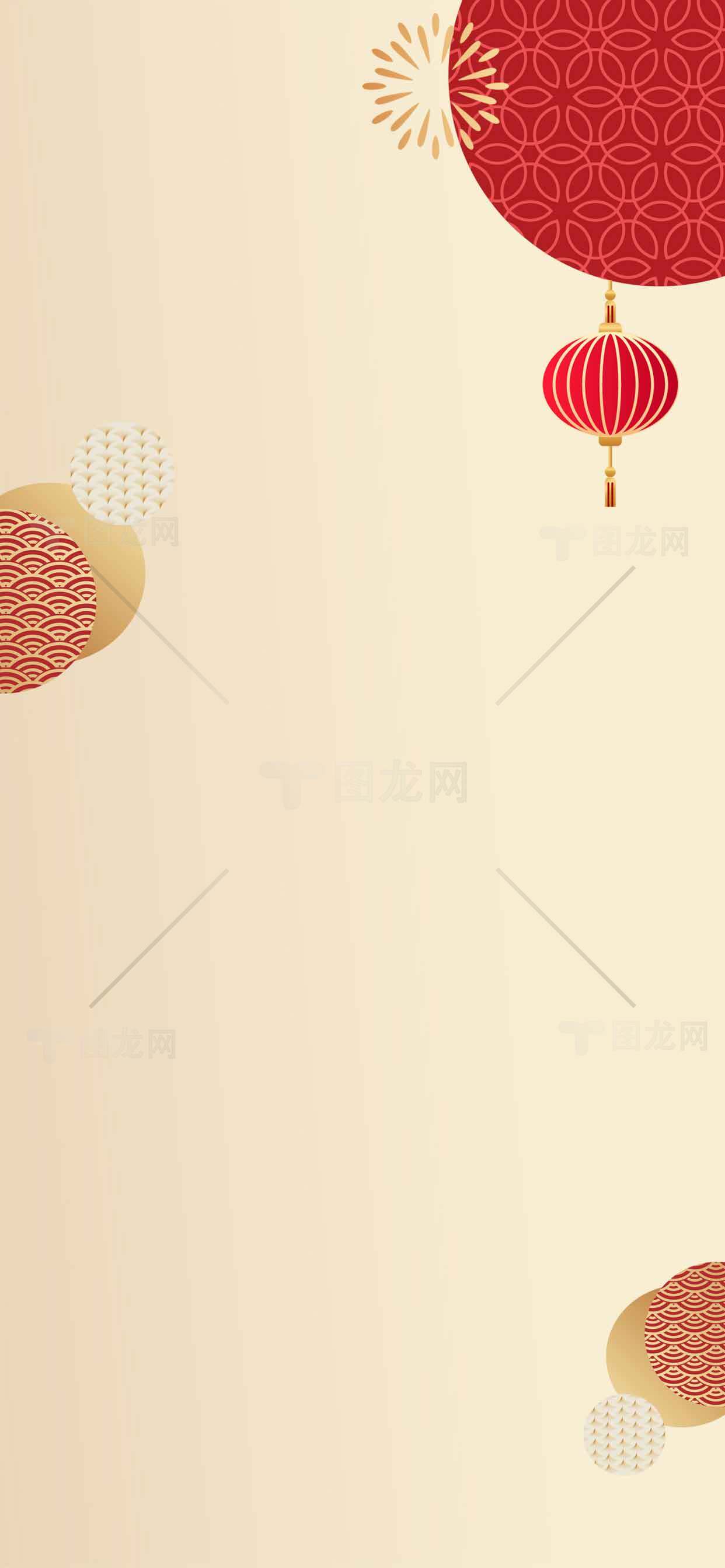 简约中国风新年背景图片素材