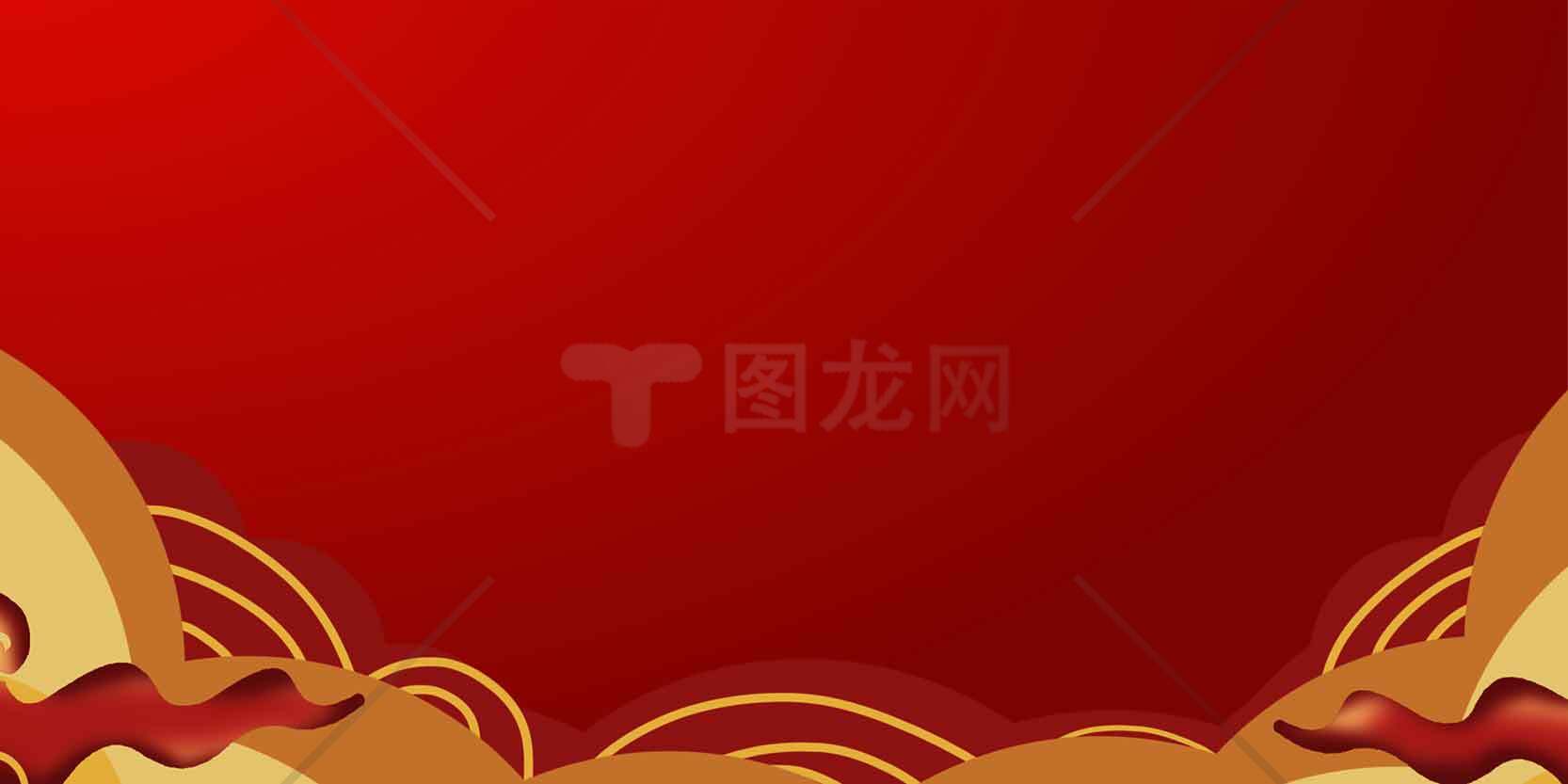 红色中国风背景图片素材