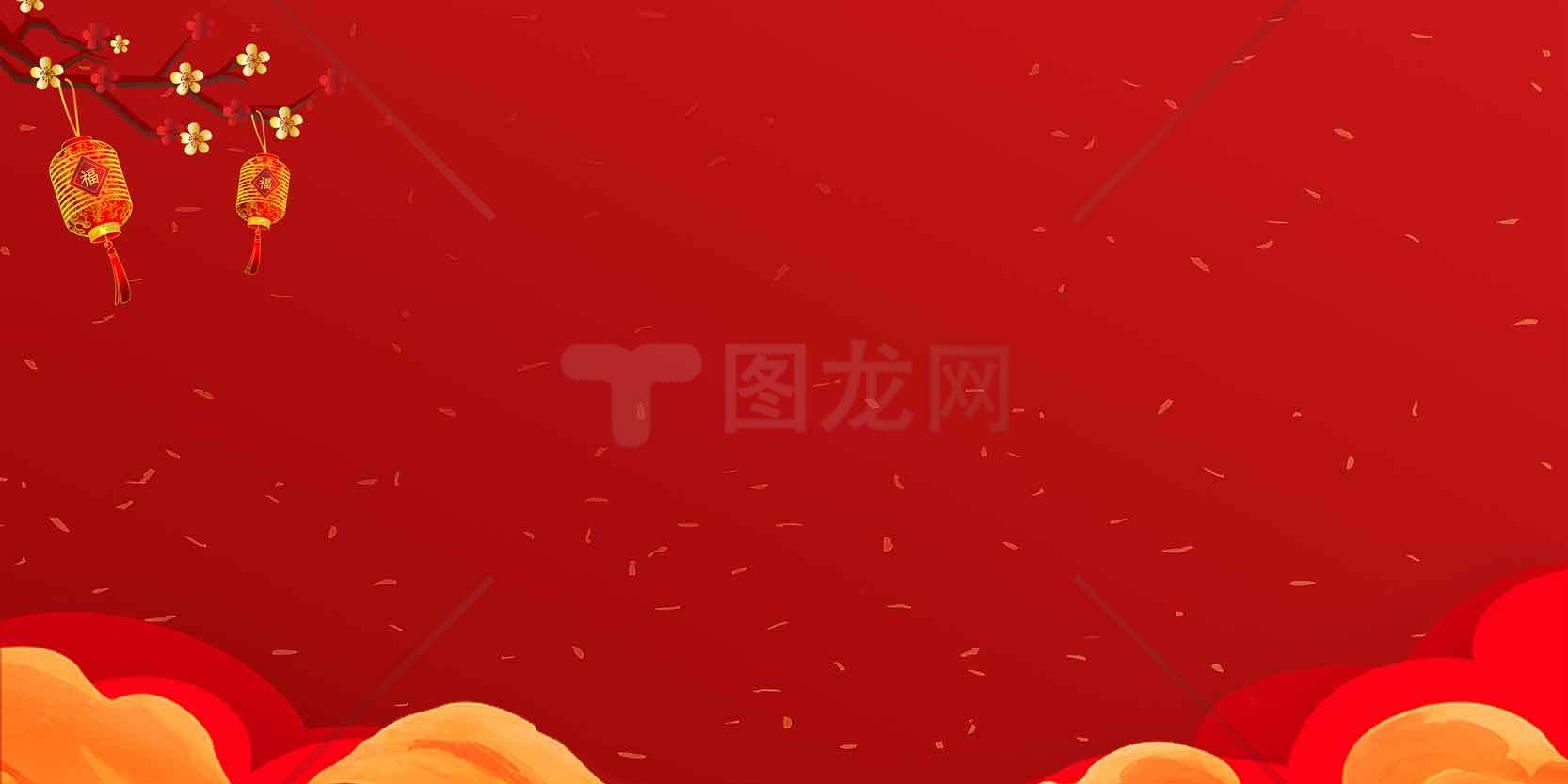 喜庆红色背景图片 | 新年节日设计素材