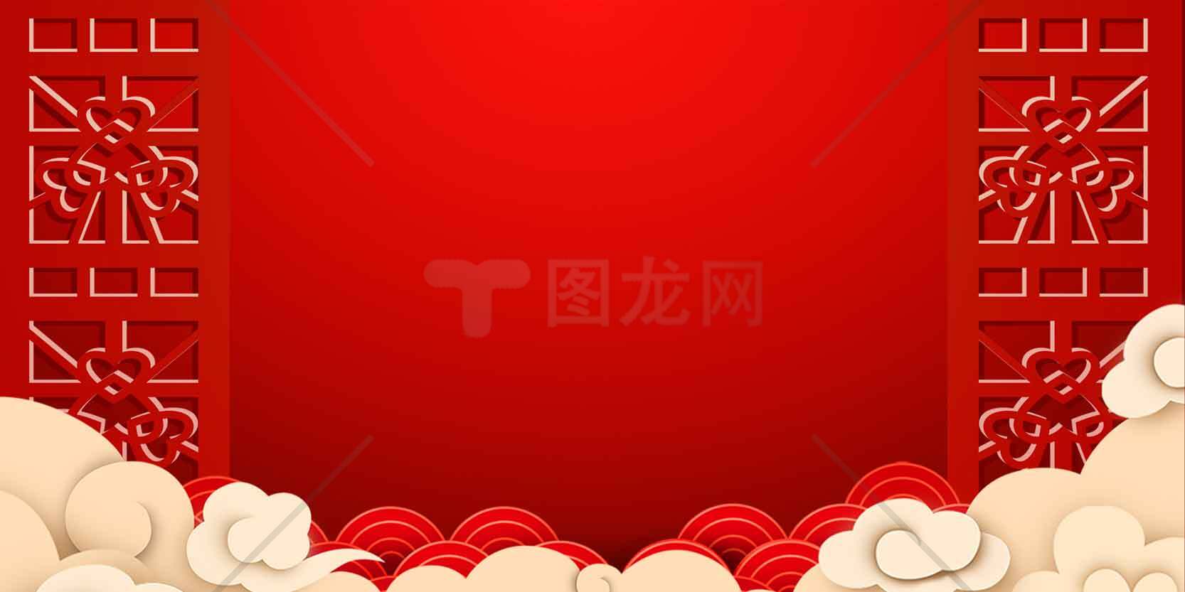 下载中国风红色背景图片素材
