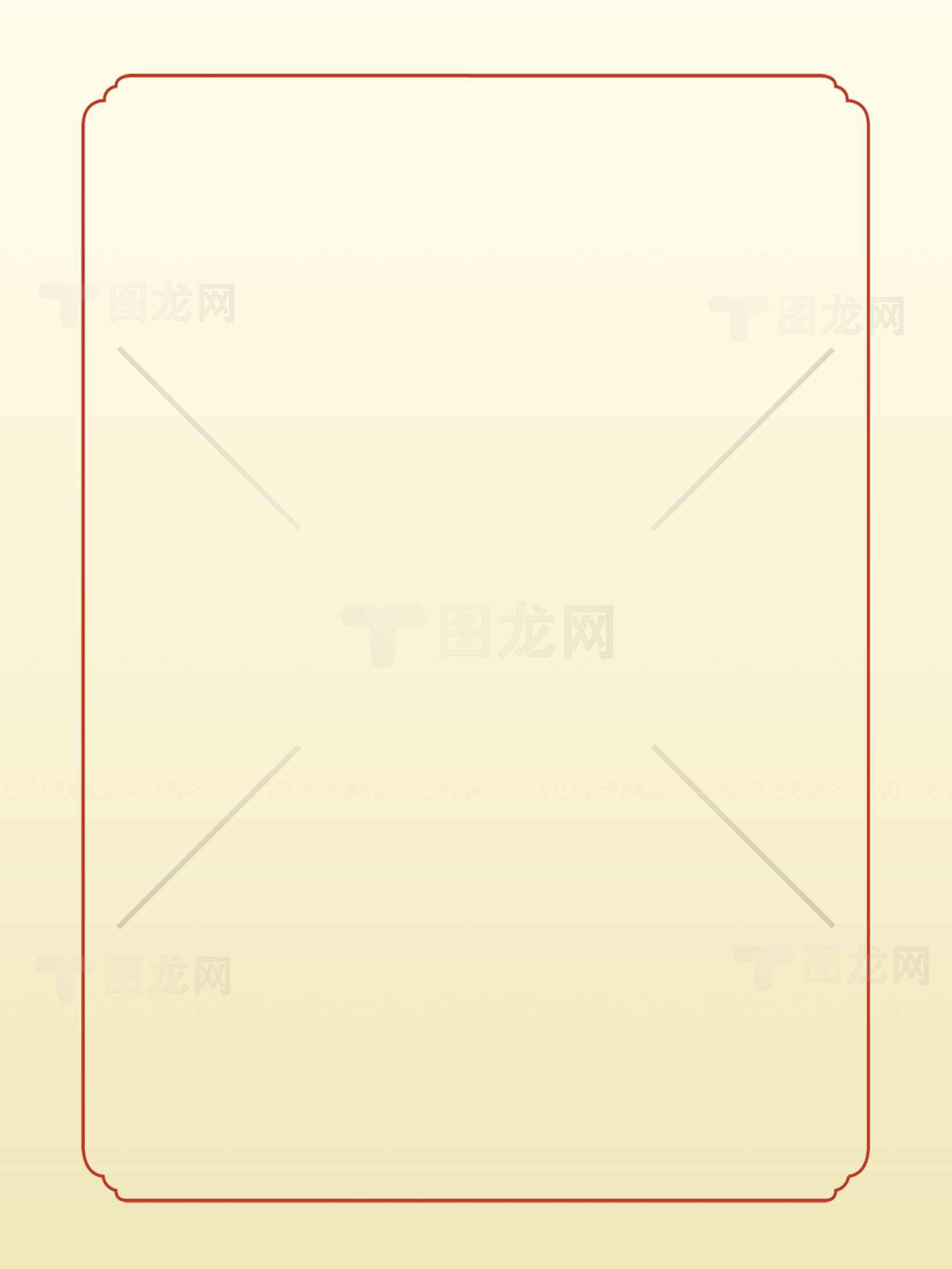 简约米黄色边框背景图片素材