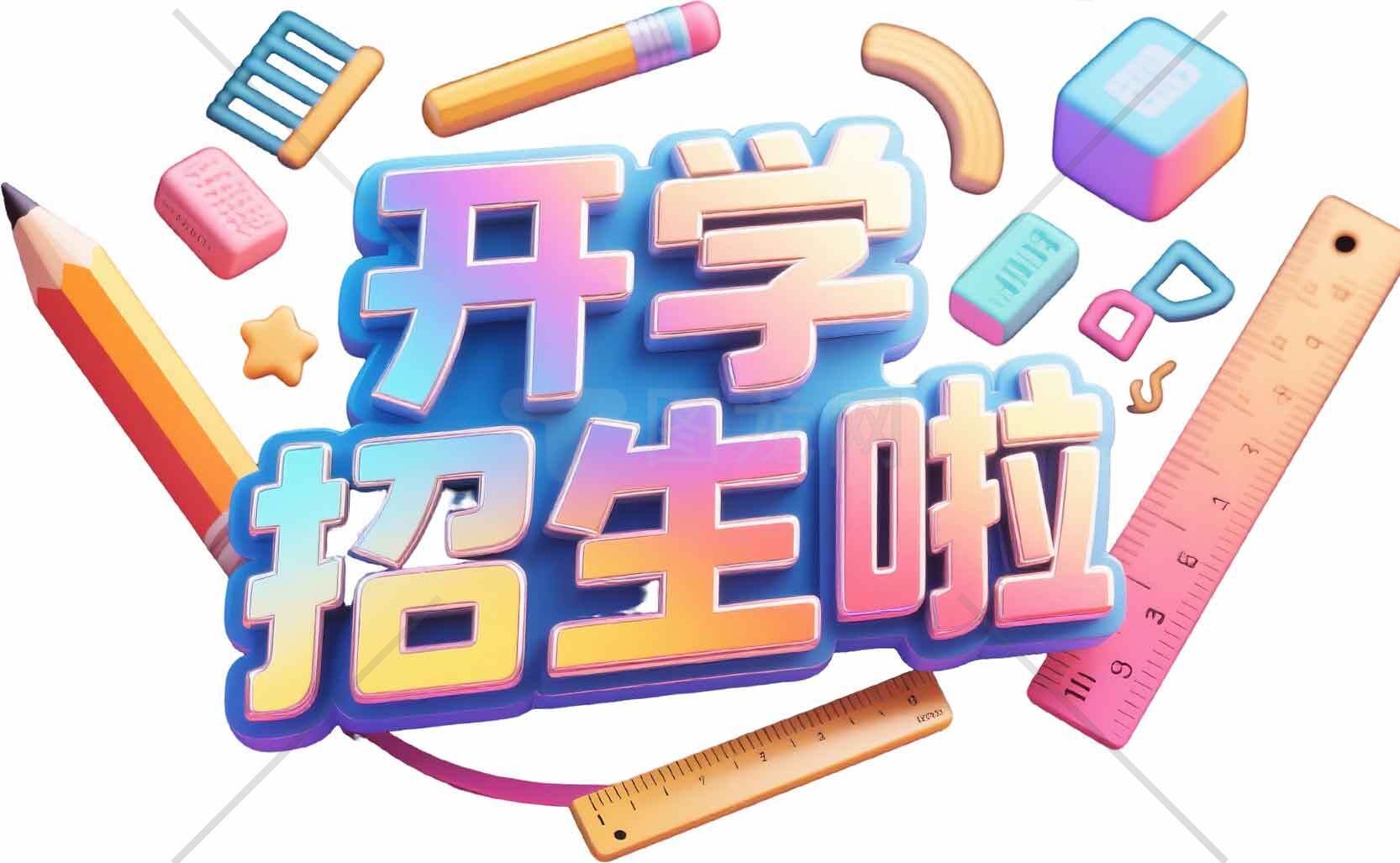 开学招生宣传图片设计素材