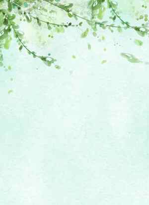 清新自然绿色水彩背景图片