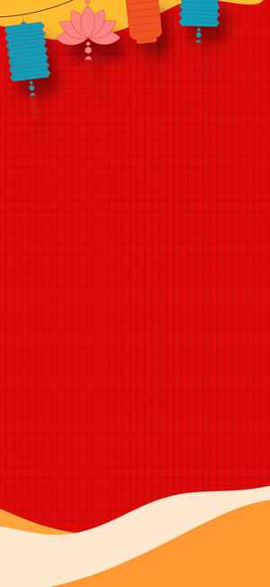 红色背景中国风节日装饰图片