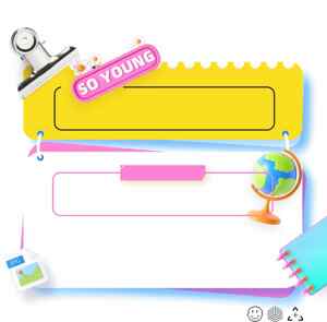 青春校园风学习笔记模板