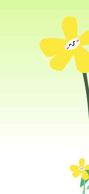 可爱卡通黄色花朵背景图片
